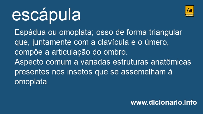 Significado de escpula