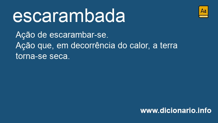 Significado de escarambada