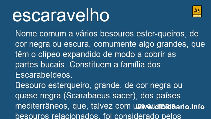 Significado de escaravelhos