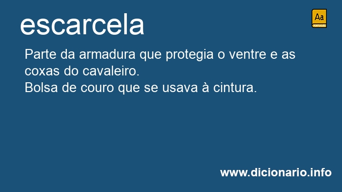 Significado de escarcelas