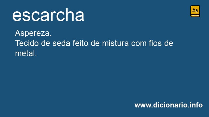 Significado de escarcha