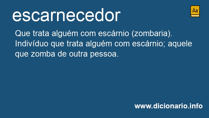 Significado de escarnecedor