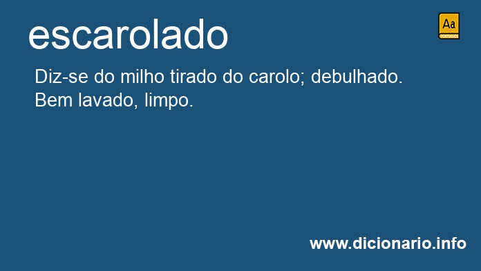 Significado de escarolados