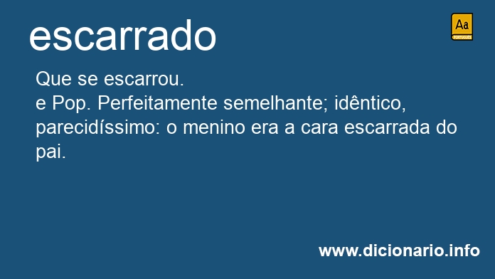 Significado de escarrado