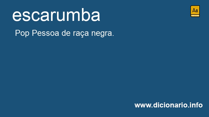 Significado de escarumba