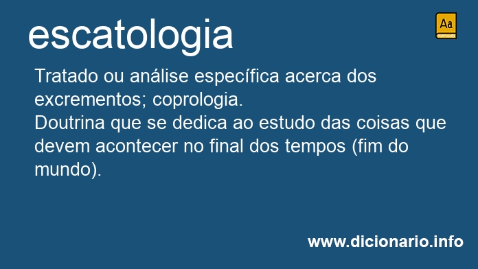 Significado de escatologia