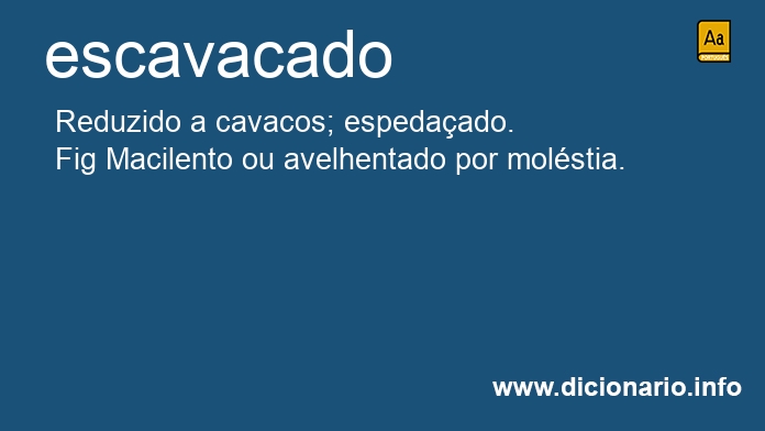 Significado de escavacado