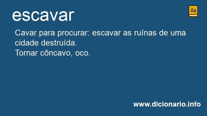 Significado de escavai