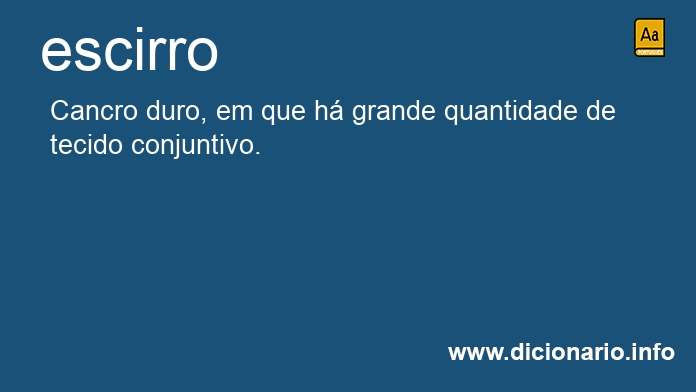 Significado de escirro
