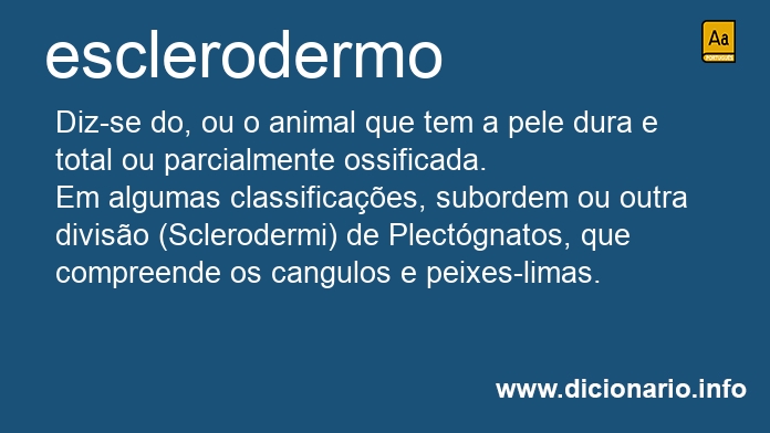 Significado de esclerodermo