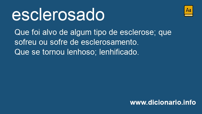 Significado de esclerosada