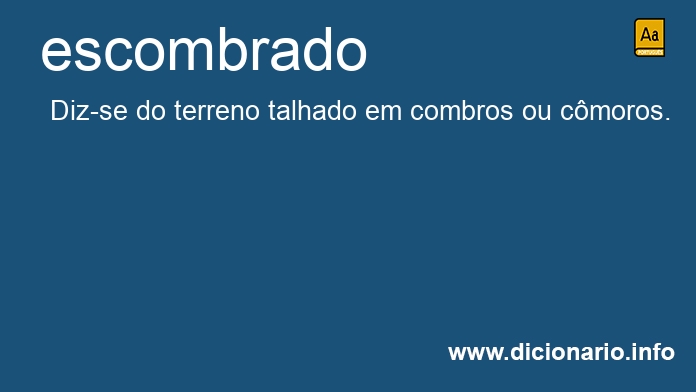 Significado de escombrado