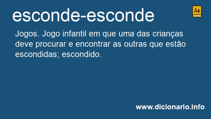 Significado de esconde-esconde