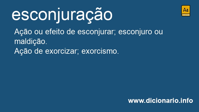 Significado de esconjurao