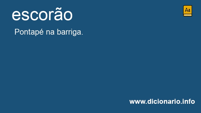 Significado de escor�o
