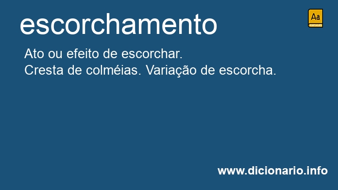Significado de escorchamento