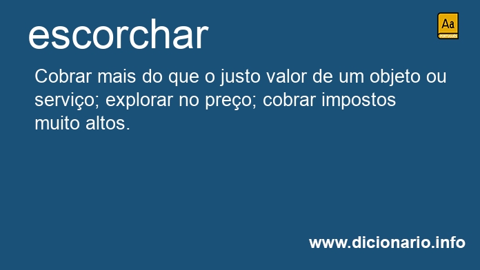 Significado de escorchasse