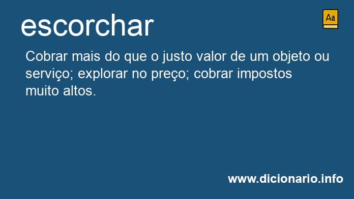 Significado de escorchasse