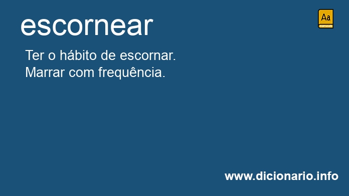 Significado de escorneamos