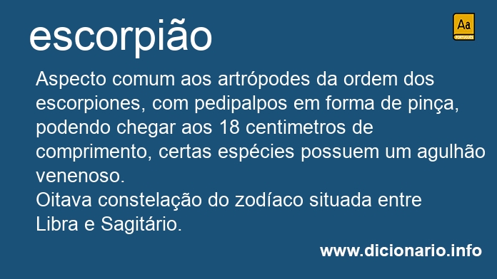 Significado de escorpio