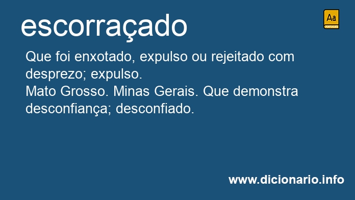 Significado de escorraado