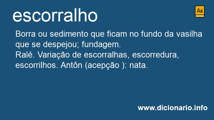 Significado de escorralho