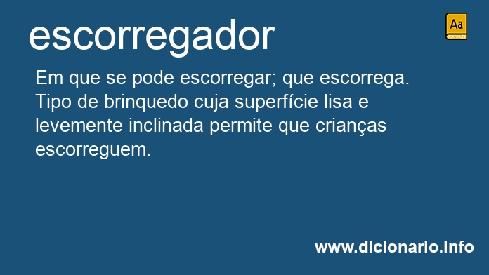 Significado de escorregador