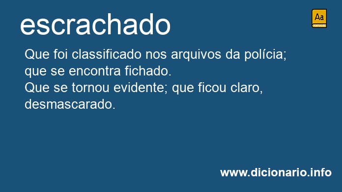 Significado de escrachada