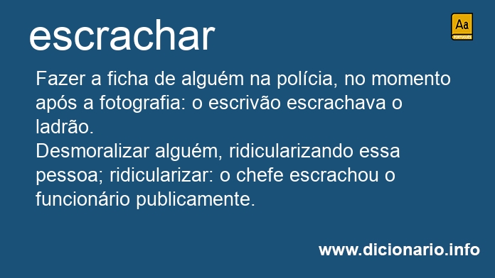 Significado de escrachar