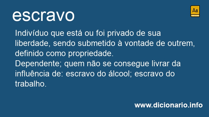 Significado de escravo