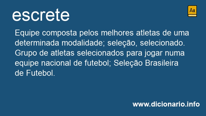 Significado de escretes