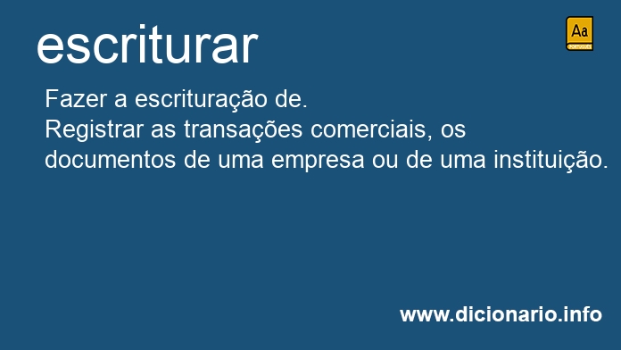 Significado de escrituraras