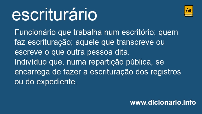 Significado de escriturria