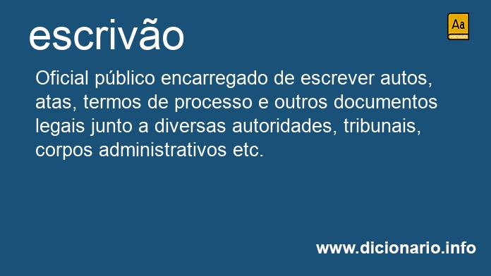 Significado de escrives