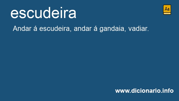Significado de escudeira
