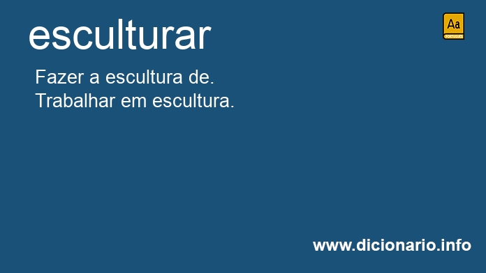 Significado de esculturava