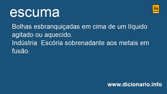 Significado de escuma