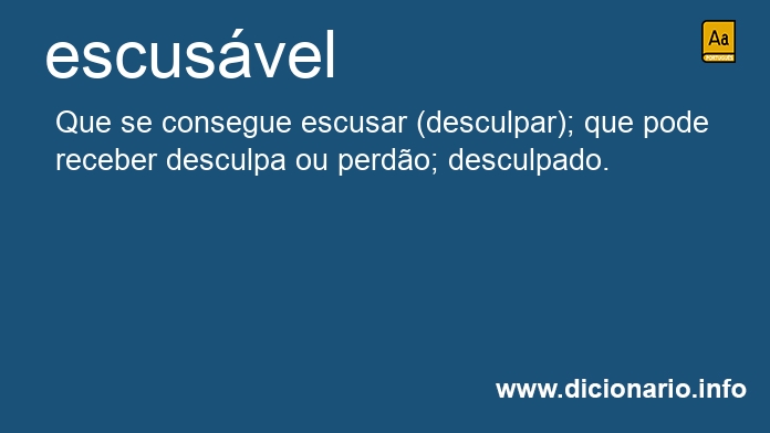 Significado de escusvel