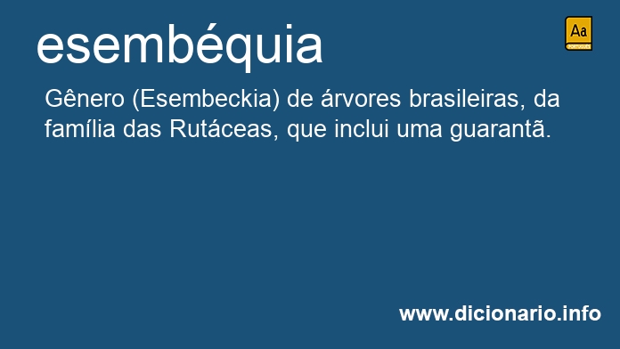 Significado de esembquia