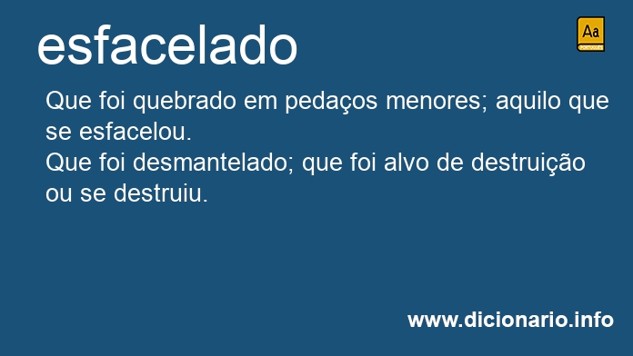 Significado de esfacelada