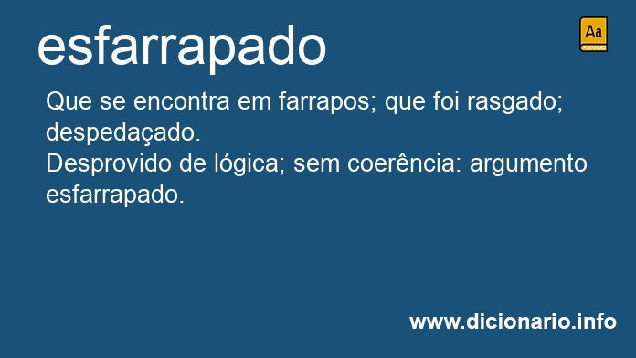 Significado de esfarrapado