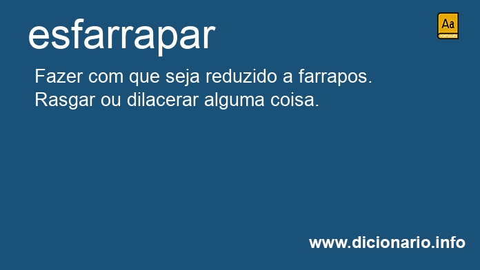 Significado de esfarraparei