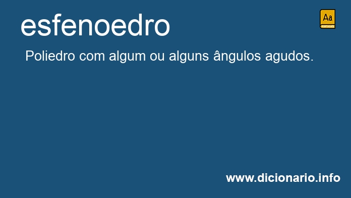 Significado de esfenoedro