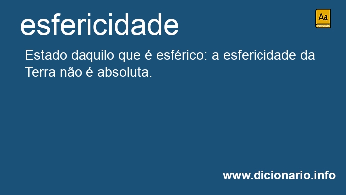 Significado de esfericidade