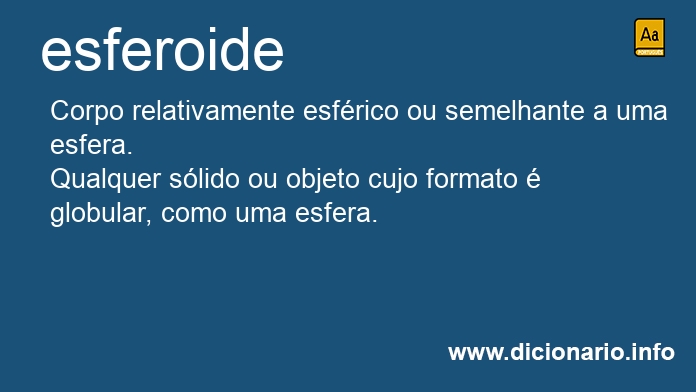 Significado de esferoide