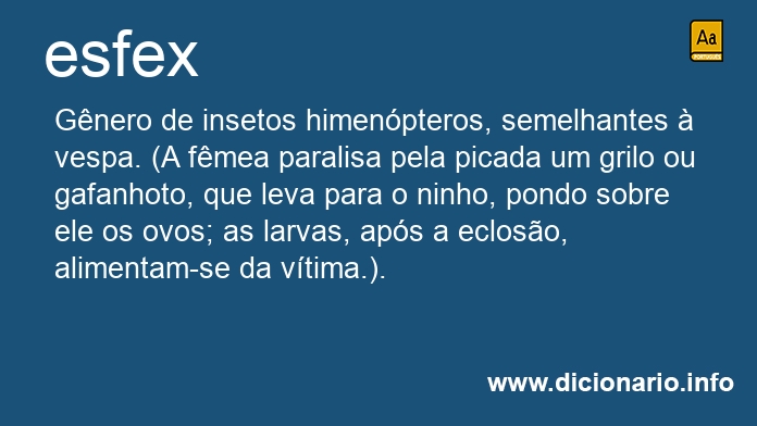 Significado de esfex