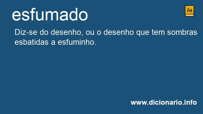 Significado de esfumado