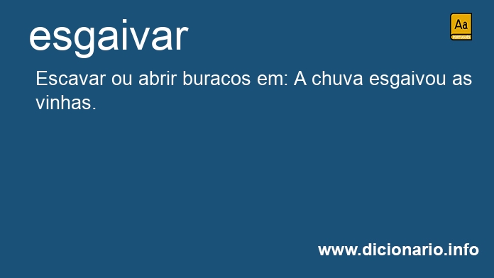 Significado de esgaivando