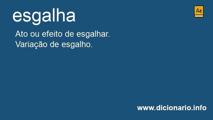 Significado de esgalha