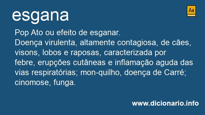 Significado de esgana